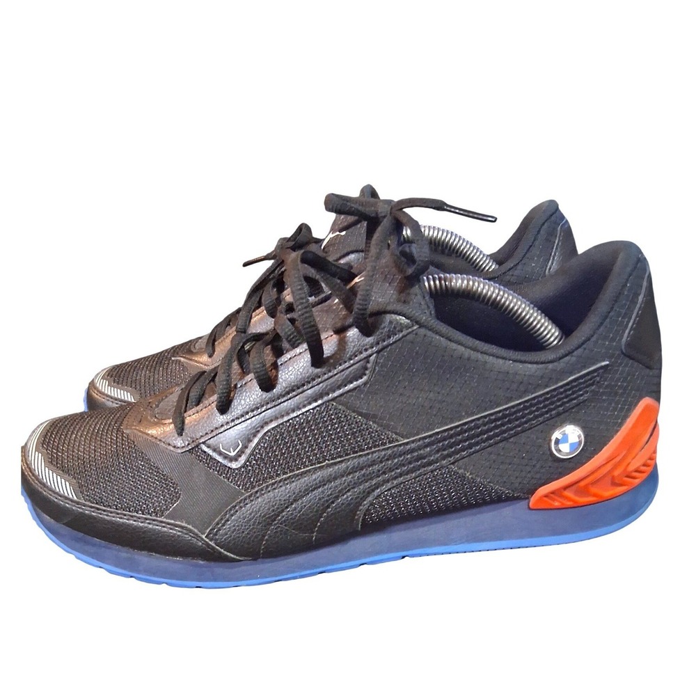 Puma BMW M Motorsport Roma Via Motorsport Black Blue Orange 307310-01 Mens 11.5